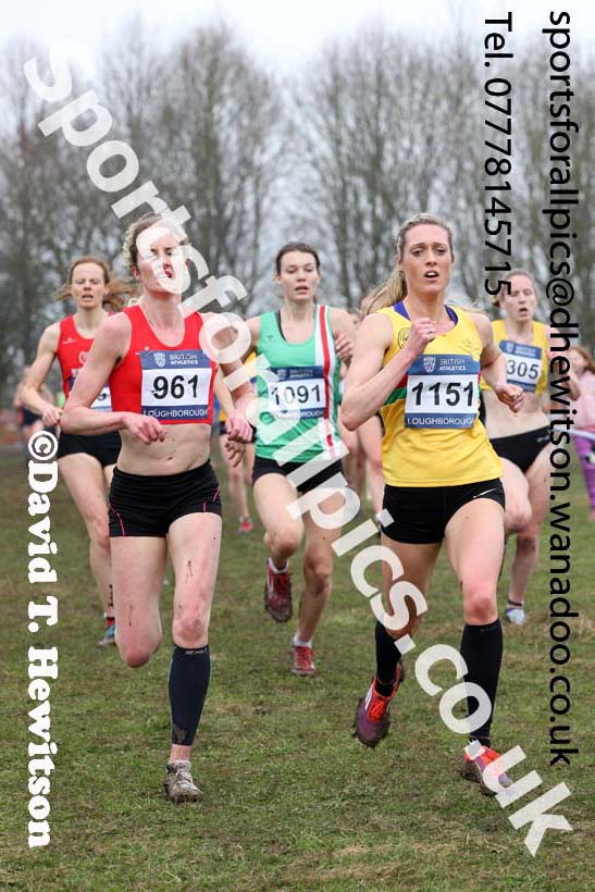 Senior womens Inter Counties Cross Country, Prestwold Hall, Loughborough. Photo: David T. Hewitson/Sports for All Pics